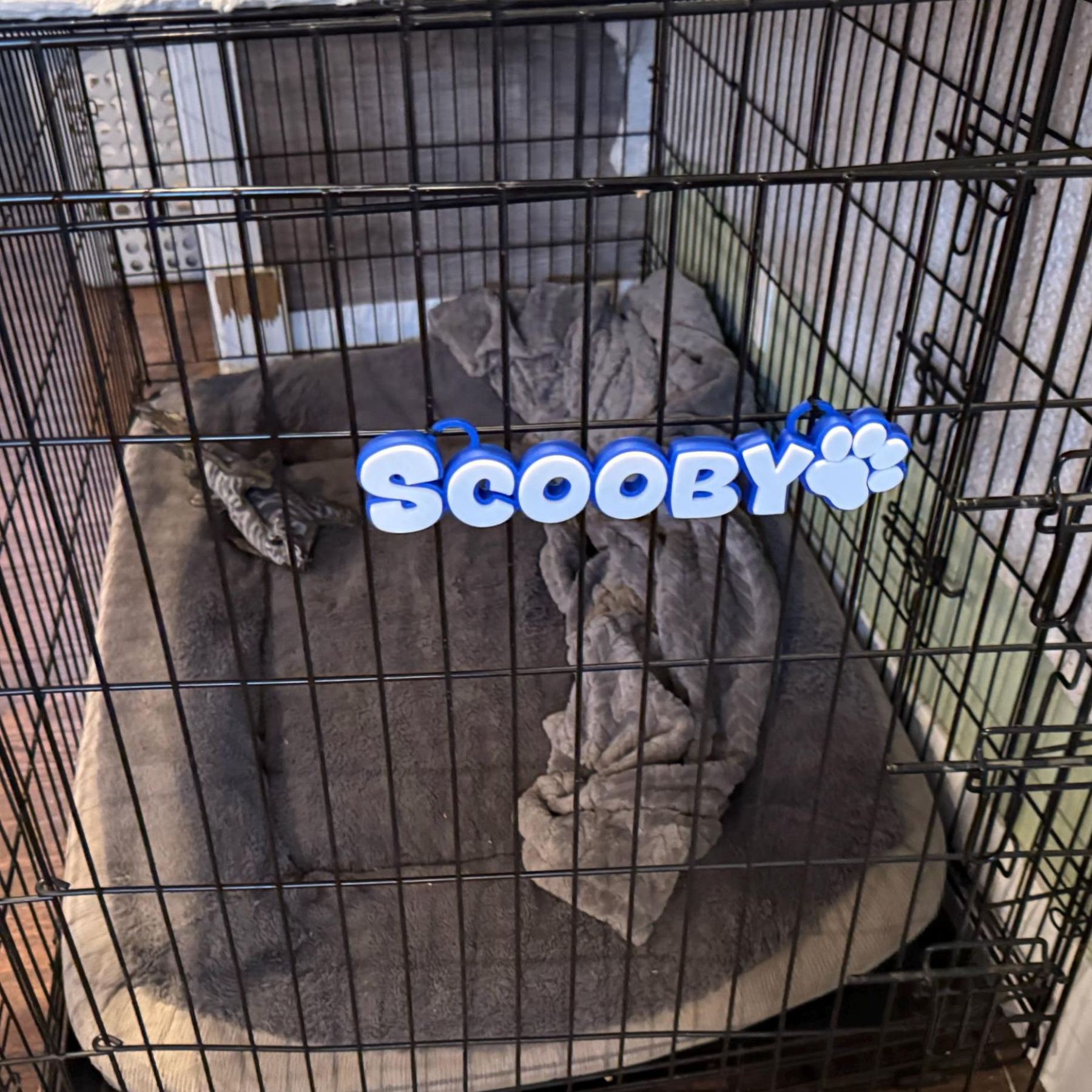 Personalized 3D Printed Dog Name Crate Sign | BKPet372