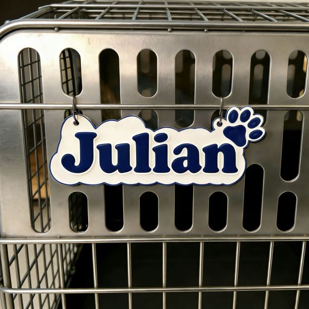 Personalized 3D Printed Dog Name Crate Sign | BKPet373