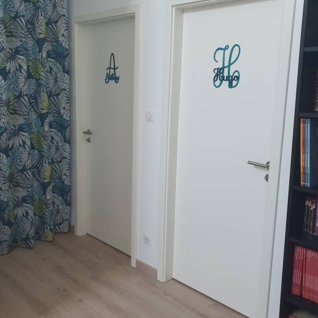 Personalized Monogram Bedroom Door Decoration Name Sign | CWBaby388