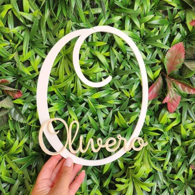 Personalized Monogram Bedroom Door Decoration Name Sign | CWBaby388