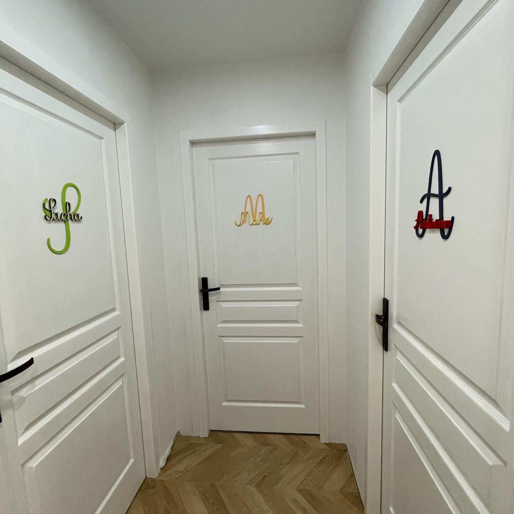 Personalized Monogram Bedroom Door Decoration Name Sign | CWBaby388