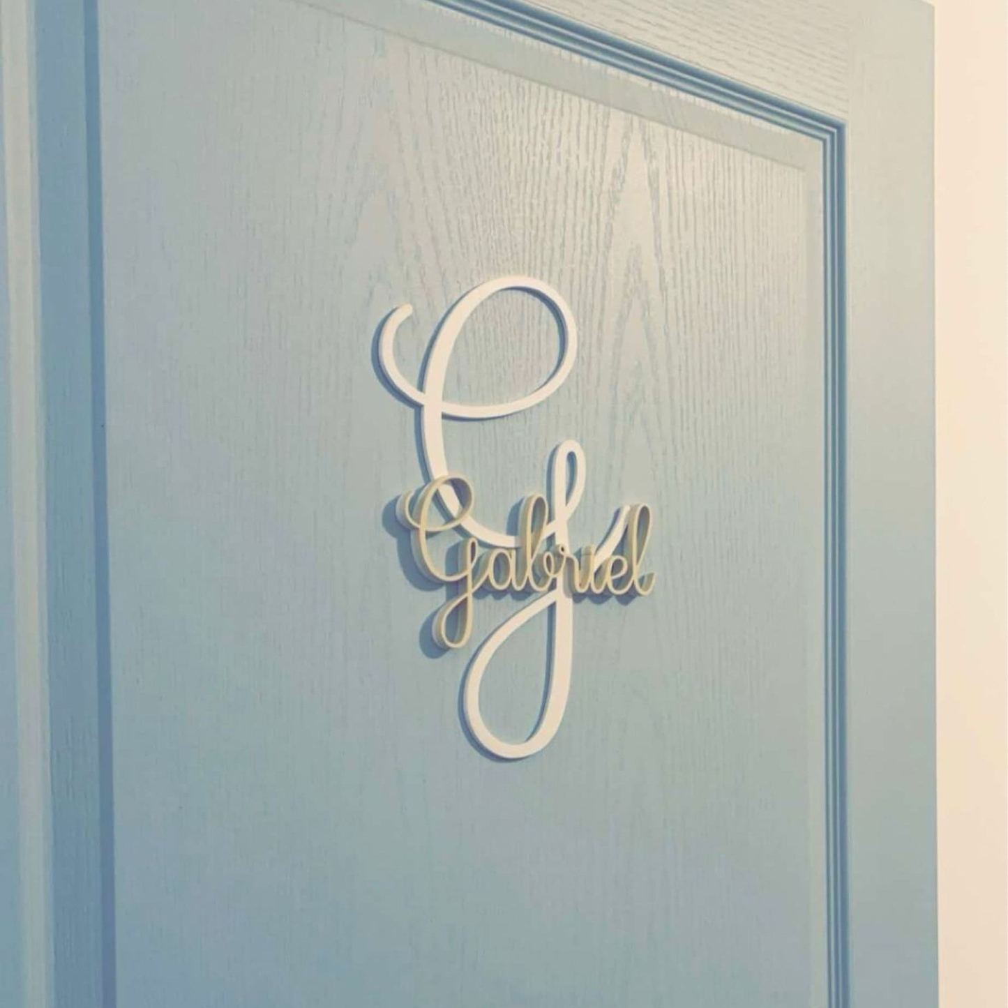 Personalized Monogram Bedroom Door Decoration Name Sign | CWBaby388