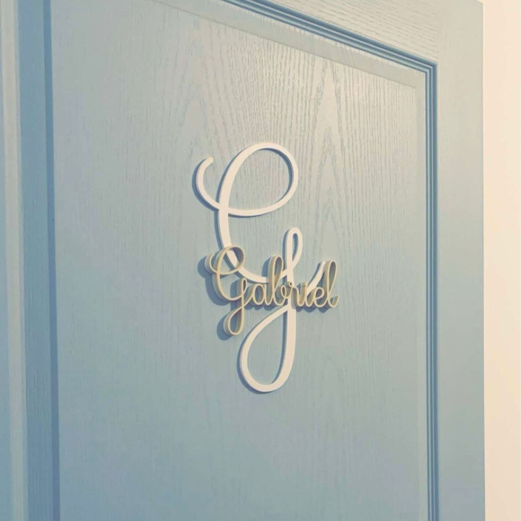 Personalized Monogram Bedroom Door Decoration Name Sign | CWBaby388