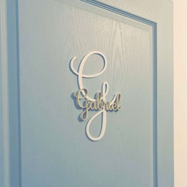 Personalized Monogram Bedroom Door Decoration Name Sign | CWBaby388