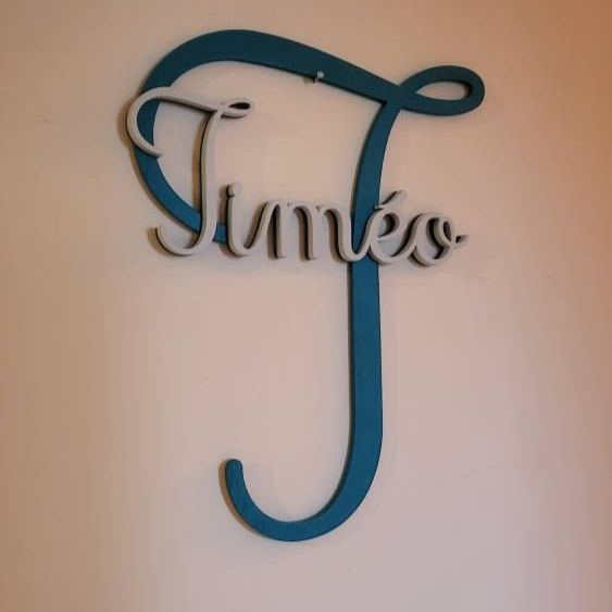 Personalized Monogram Bedroom Door Decoration Name Sign | CWBaby388