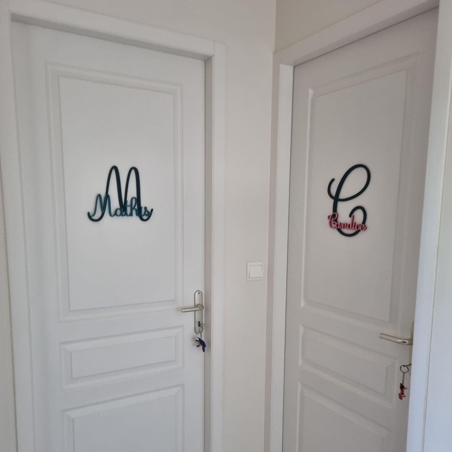Personalized Monogram Bedroom Door Decoration Name Sign | CWBaby388