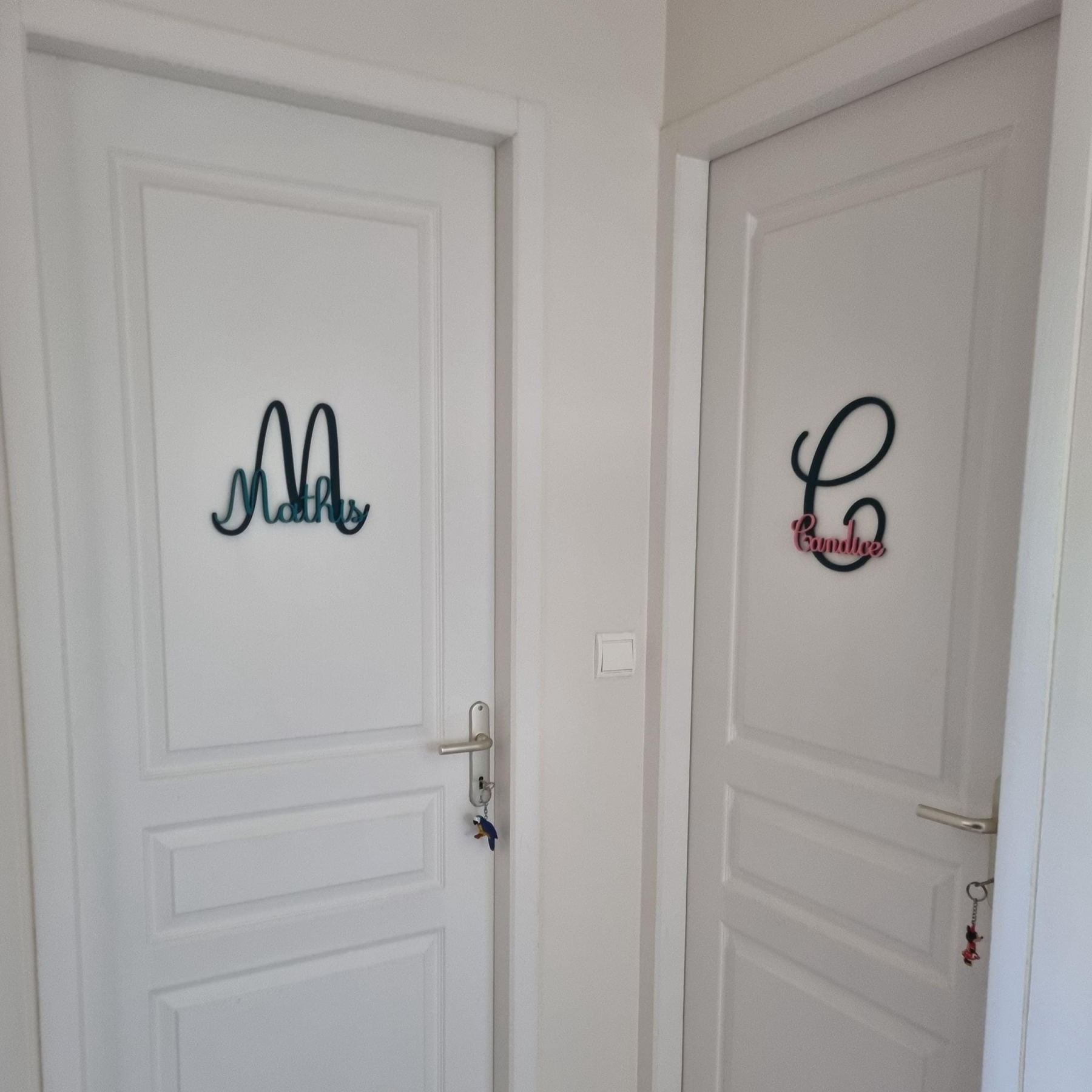 Personalized Monogram Bedroom Door Decoration Name Sign | CWBaby388