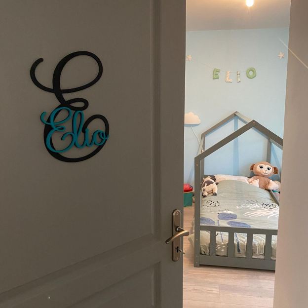 Personalized Monogram Bedroom Door Decoration Name Sign | CWBaby388