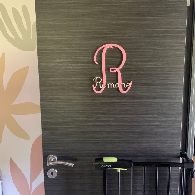 Personalized Monogram Bedroom Door Decoration Name Sign | CWBaby388