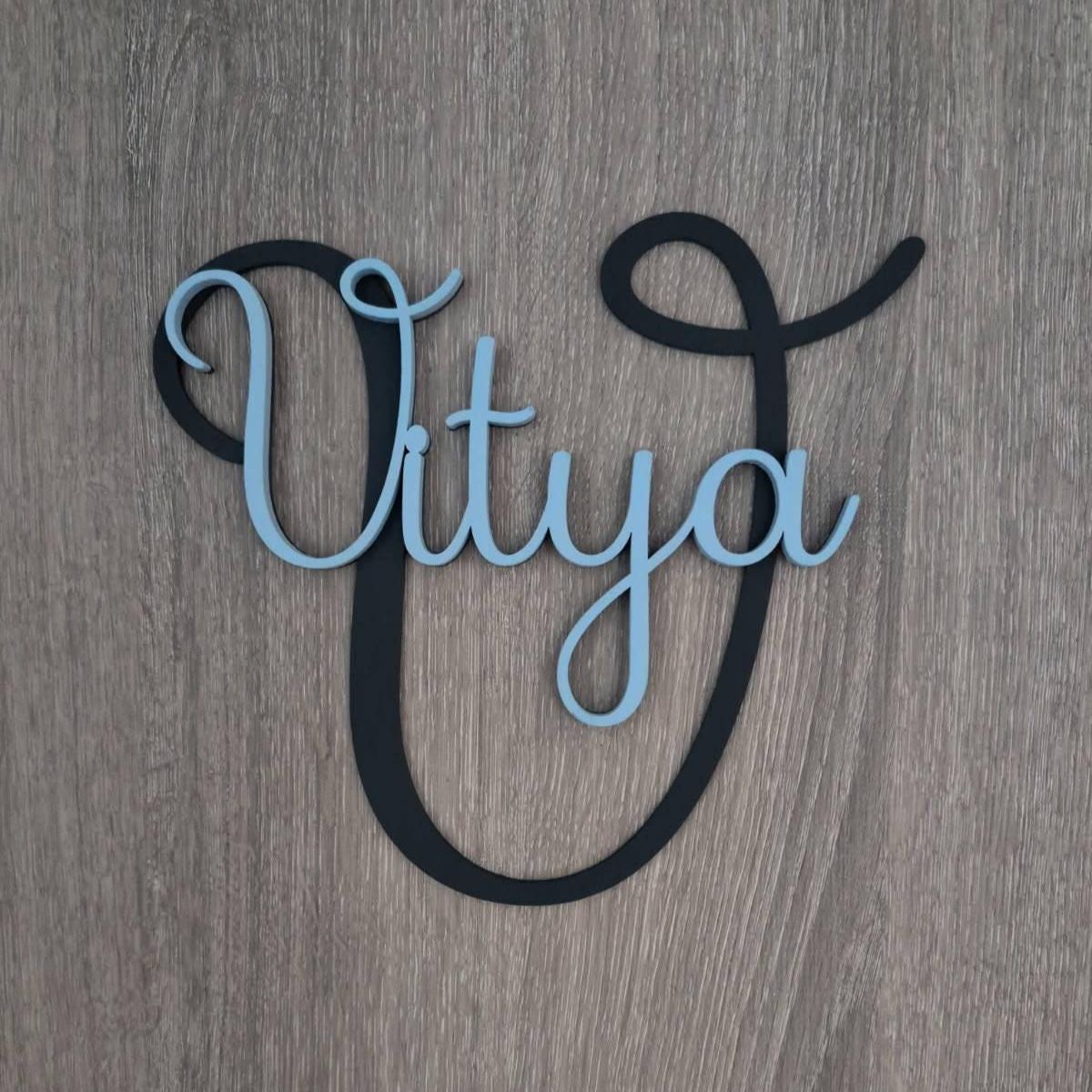 Personalized Monogram Bedroom Door Decoration Name Sign | CWBaby388