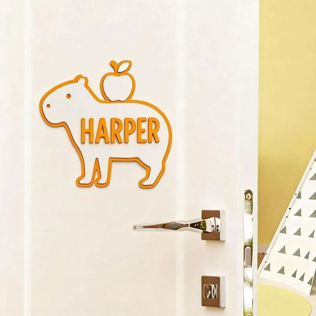 Personalized Animal Bedroom Decoration Door Sign | CWBaby390