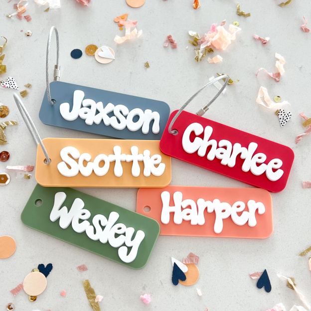 Personalized 3D Kid's Backpack Lunch Box Luggage Tags | CWGift19
