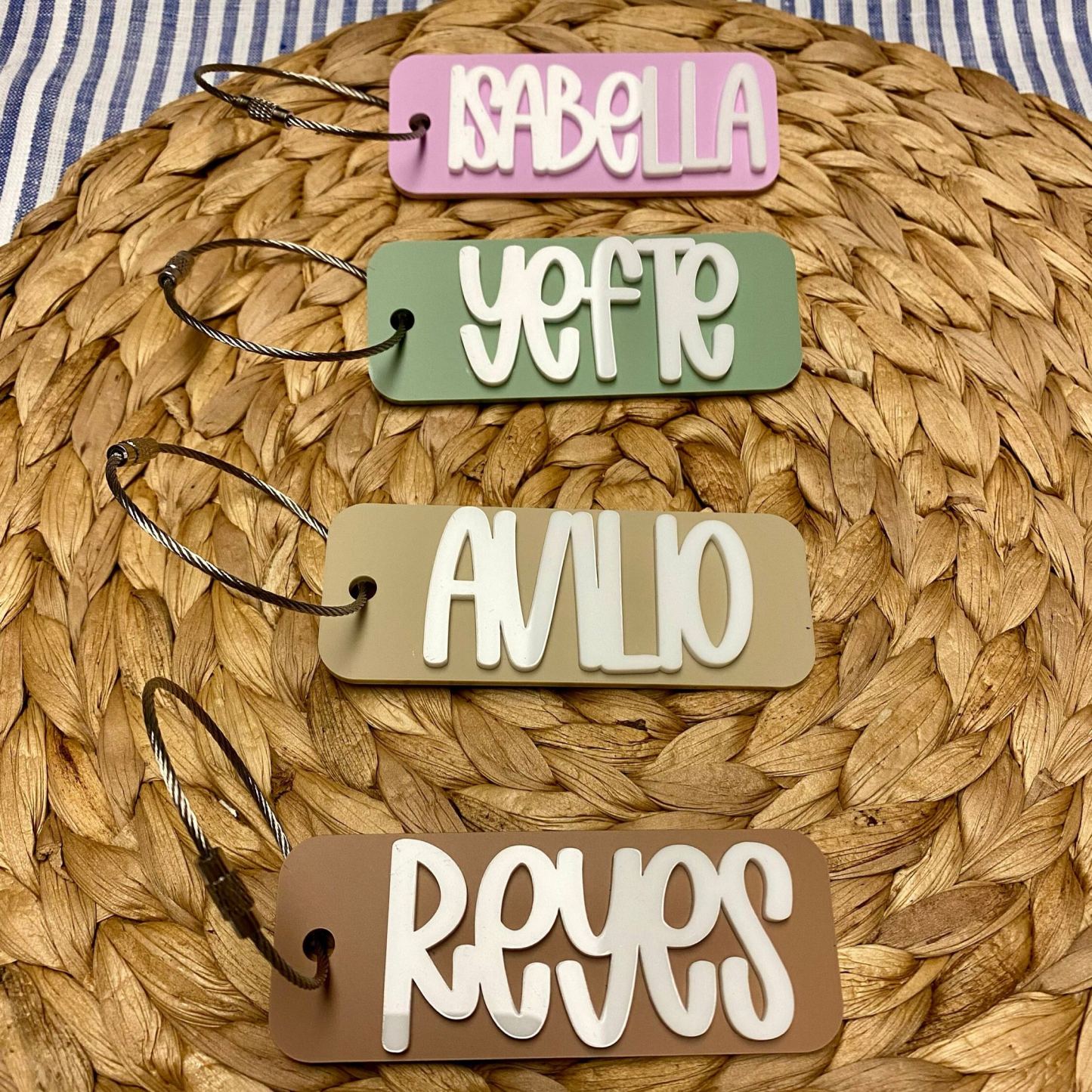 Personalized 3D Kid's Backpack Lunch Box Luggage Tags | CWGift19