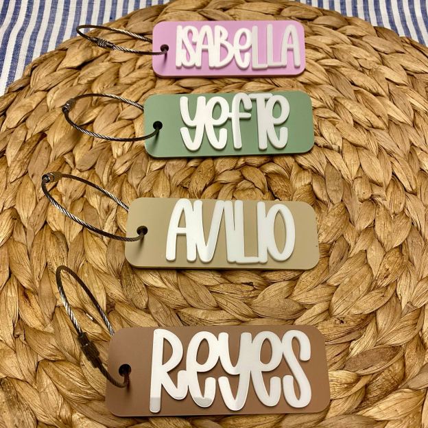 Personalized 3D Kid's Backpack Lunch Box Luggage Tags | CWGift19