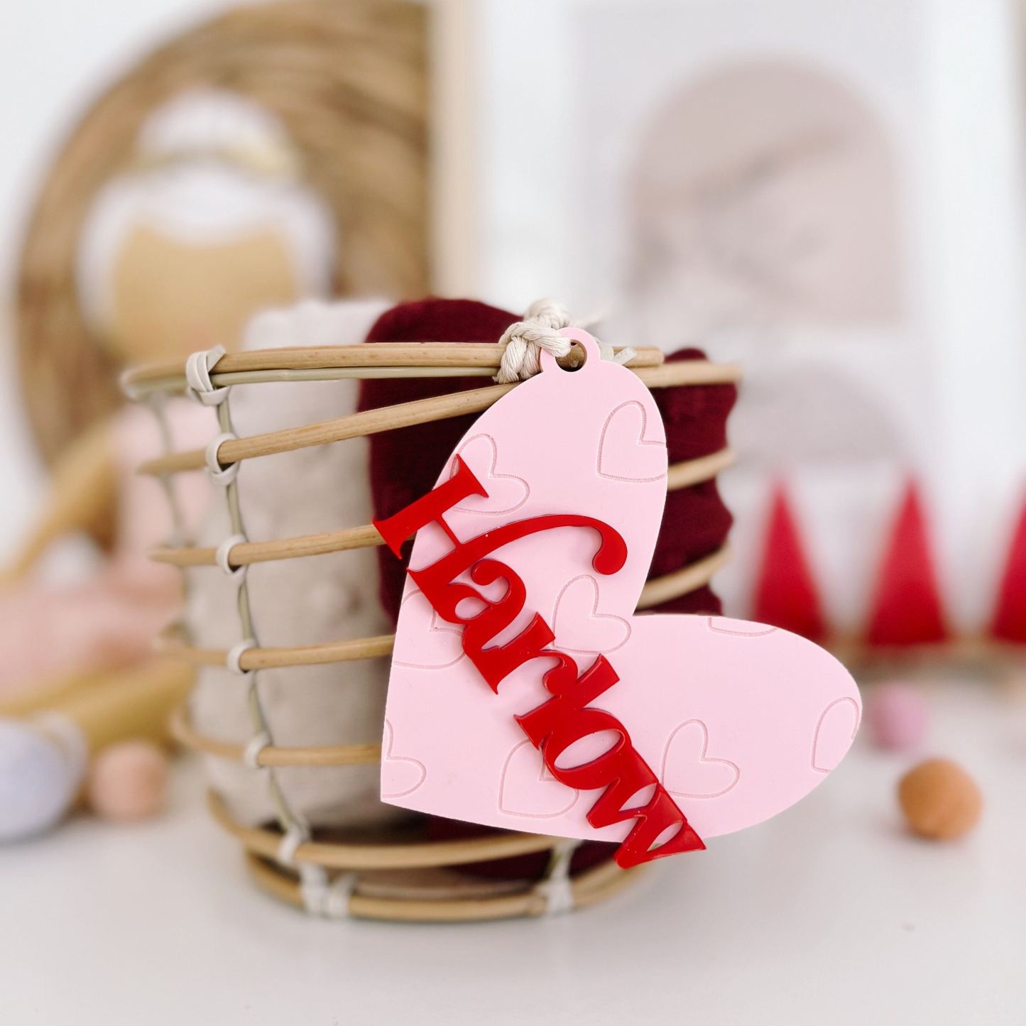 Personalized Lovely Valentine's Day Heart Tags | ValGift12
