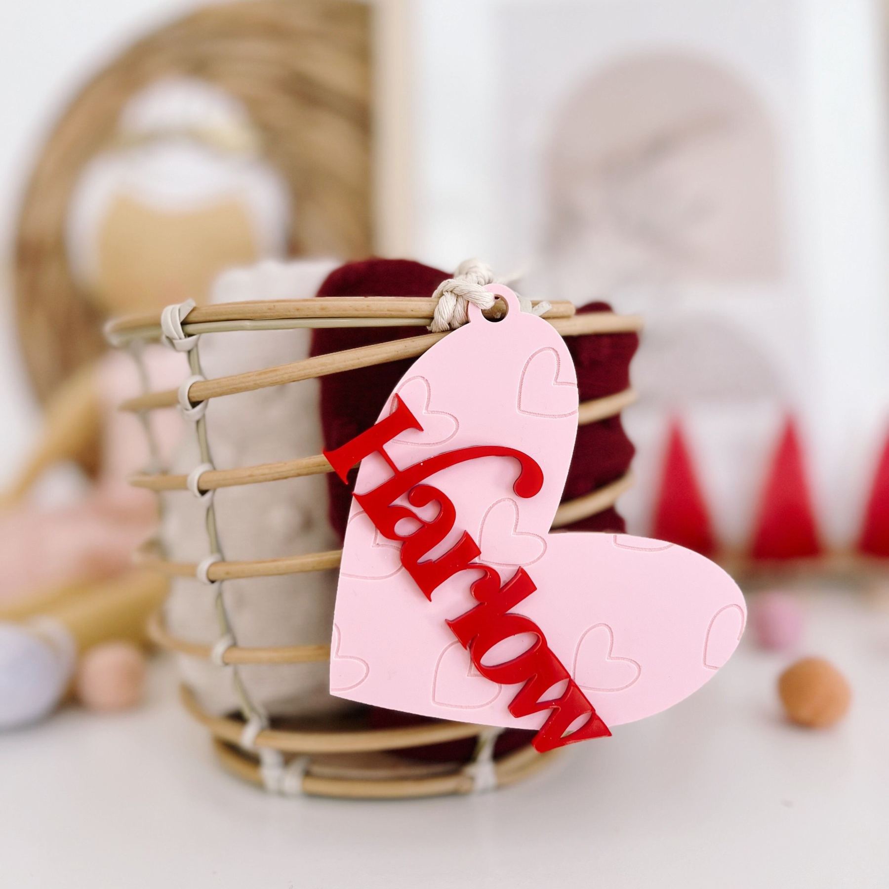 Personalized Lovely Valentine's Day Heart Tags | ValGift12