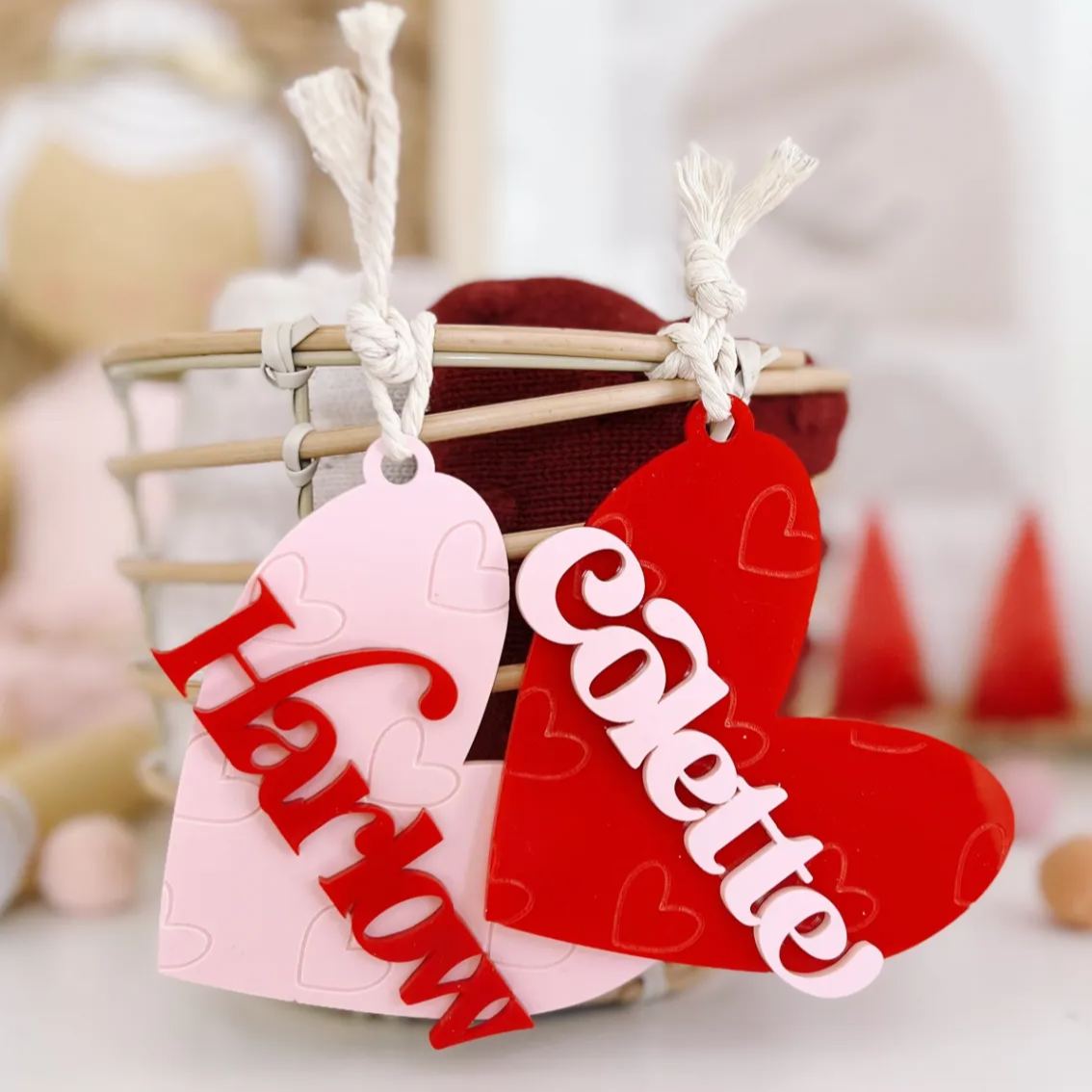 Personalized Lovely Valentine's Day Heart Tags | ValGift12
