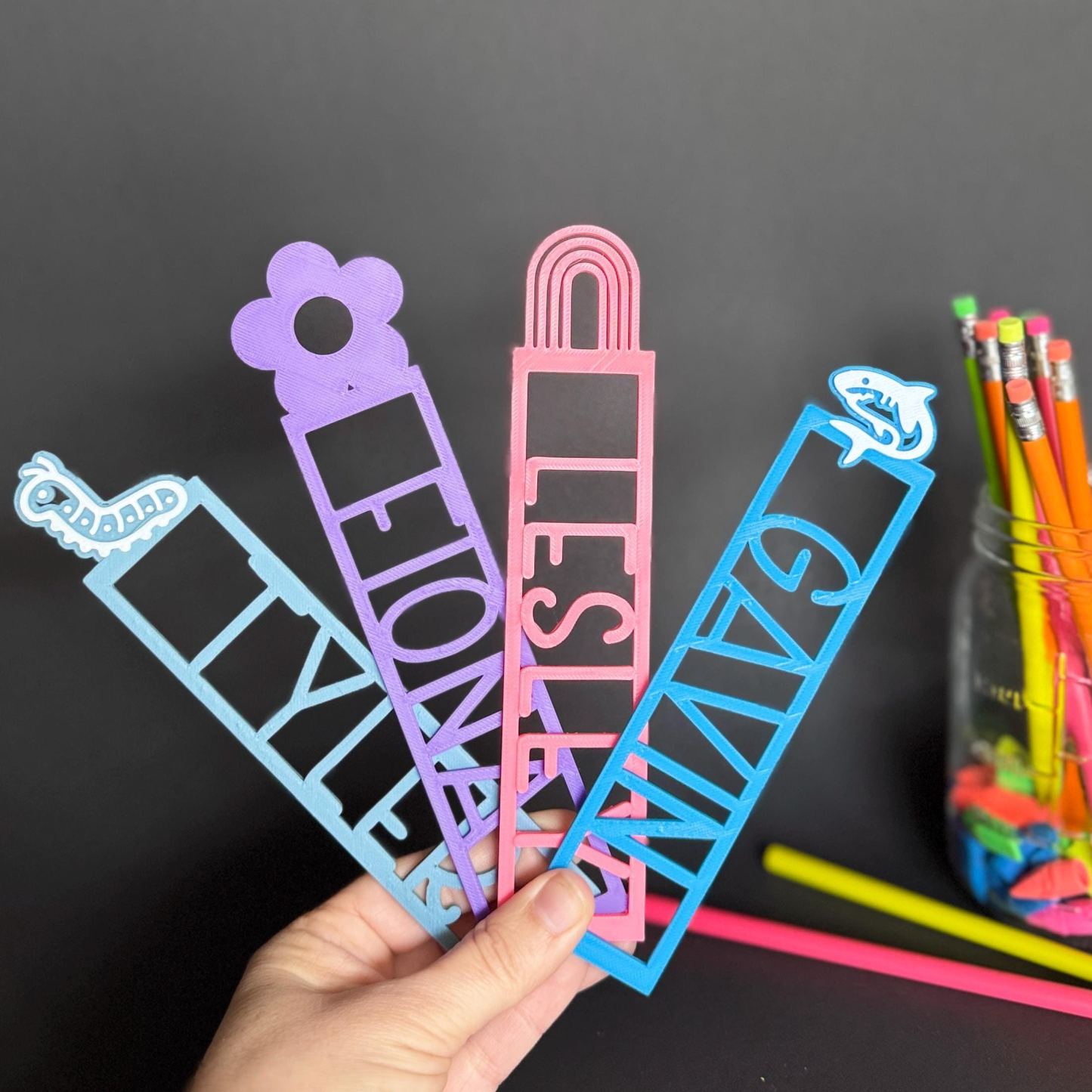 Personalized 3D Printed Name Bookmark | CWGift20
