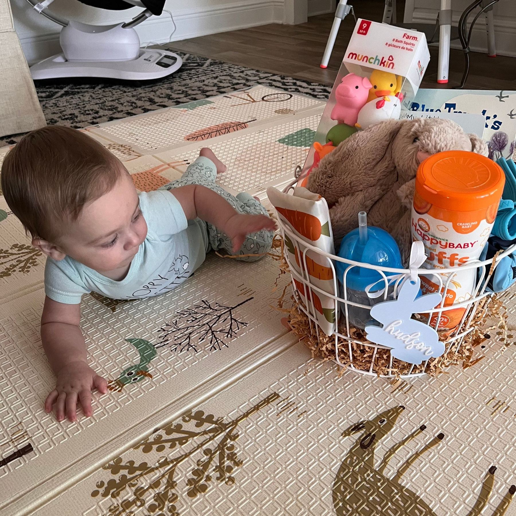 Personalized 3D Printed Bunny Easter Basket Tags | CWEaster77