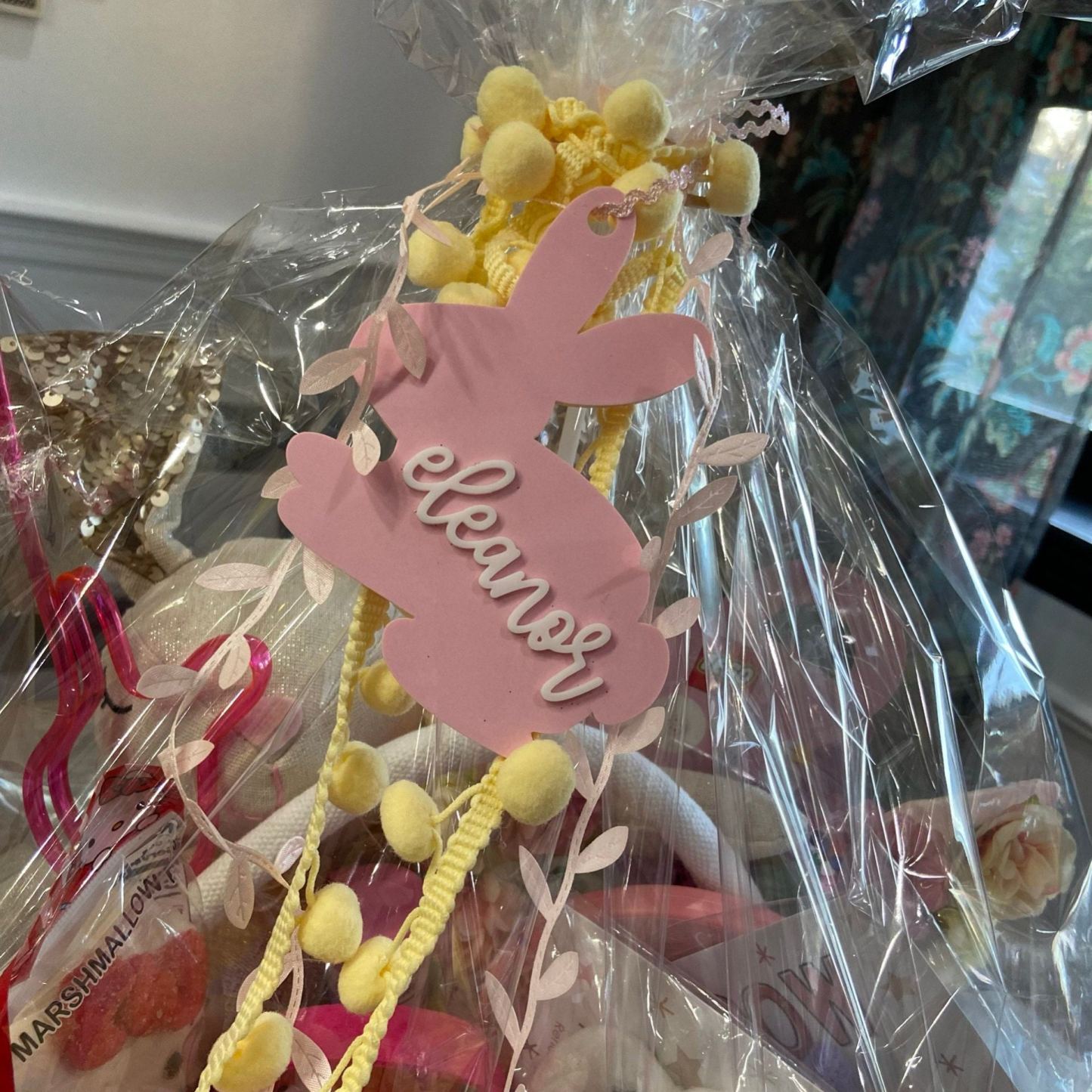 Personalized 3D Printed Bunny Easter Basket Tags | CWEaster77