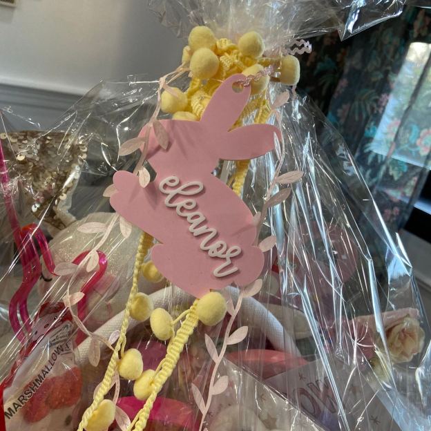 Personalized 3D Printed Bunny Easter Basket Tags | CWEaster77