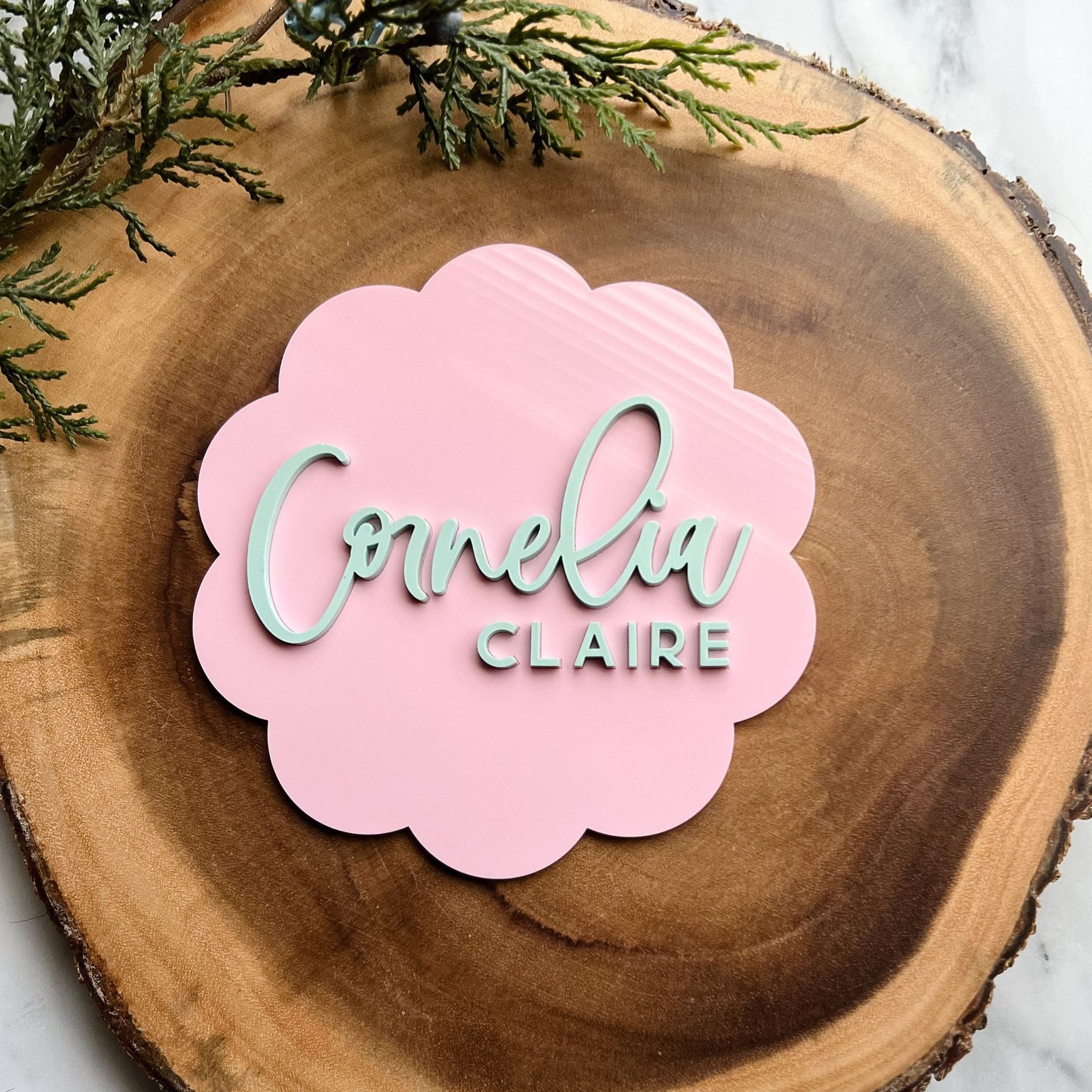 Personalized Baby Name Announcement Sign | CWBaby406