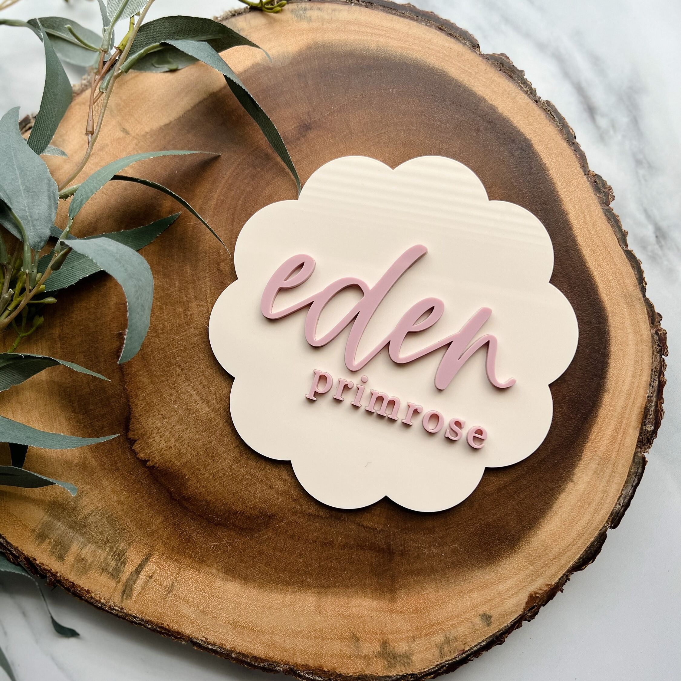 Personalized Baby Name Announcement Sign | CWBaby406