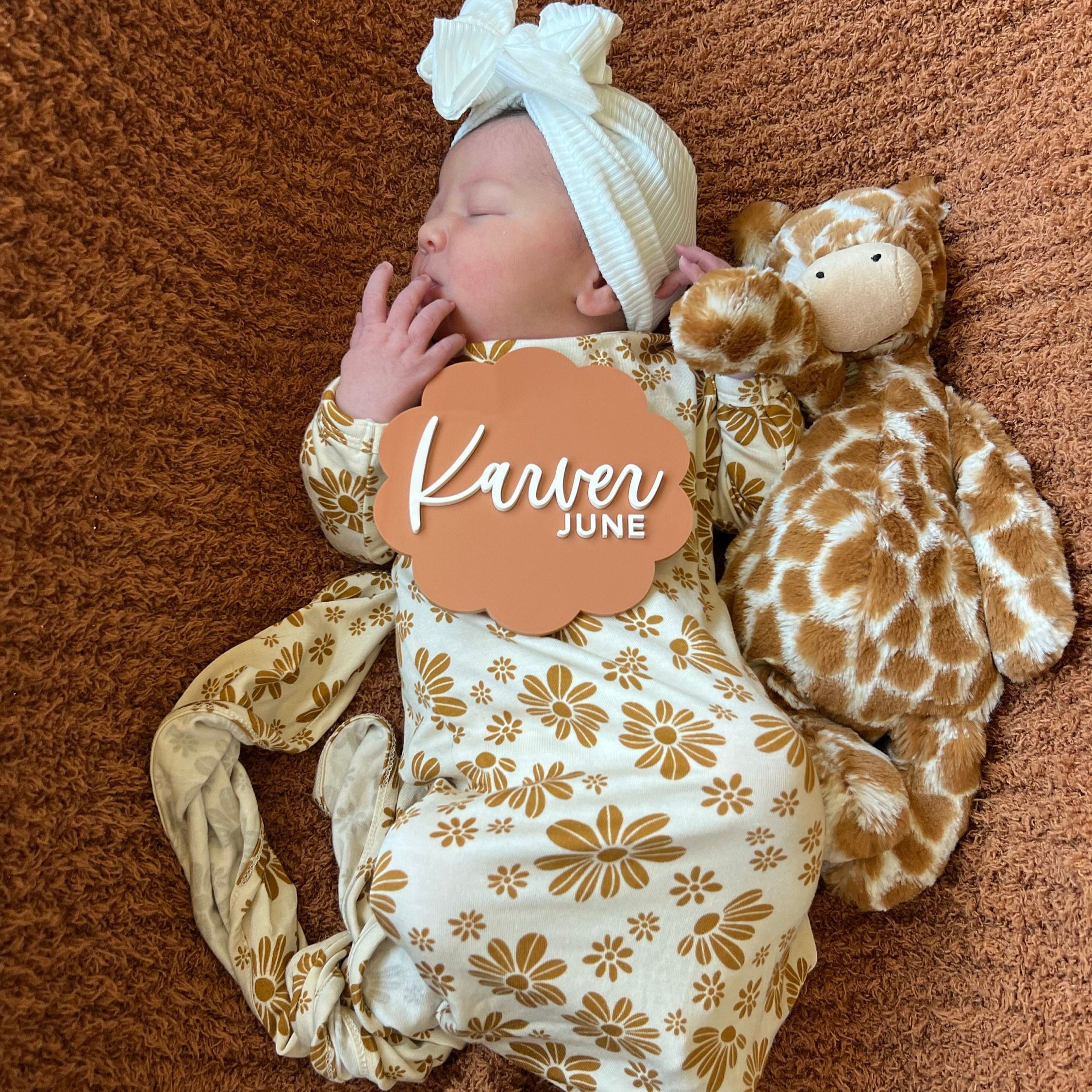 Personalized Baby Name Announcement Sign | CWBaby406