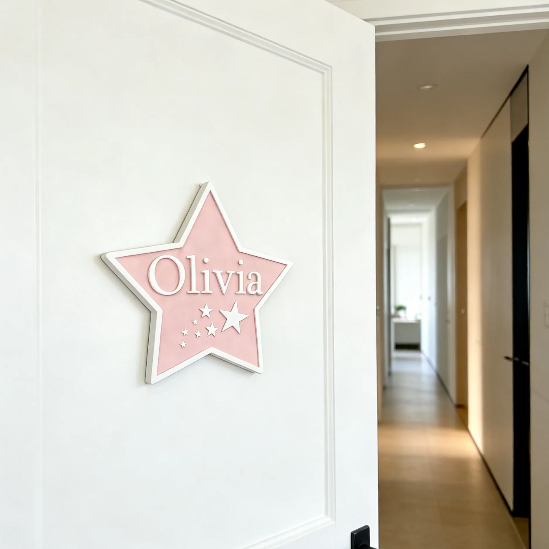 Personalized Kid's Bedroom Star Decoration Door Sign | CWBaby407