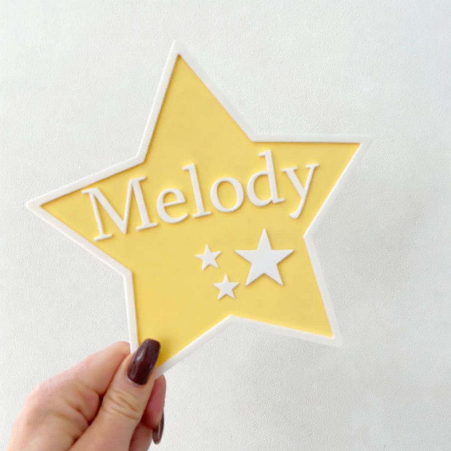 Personalized Kid's Bedroom Star Decoration Door Sign | CWBaby407