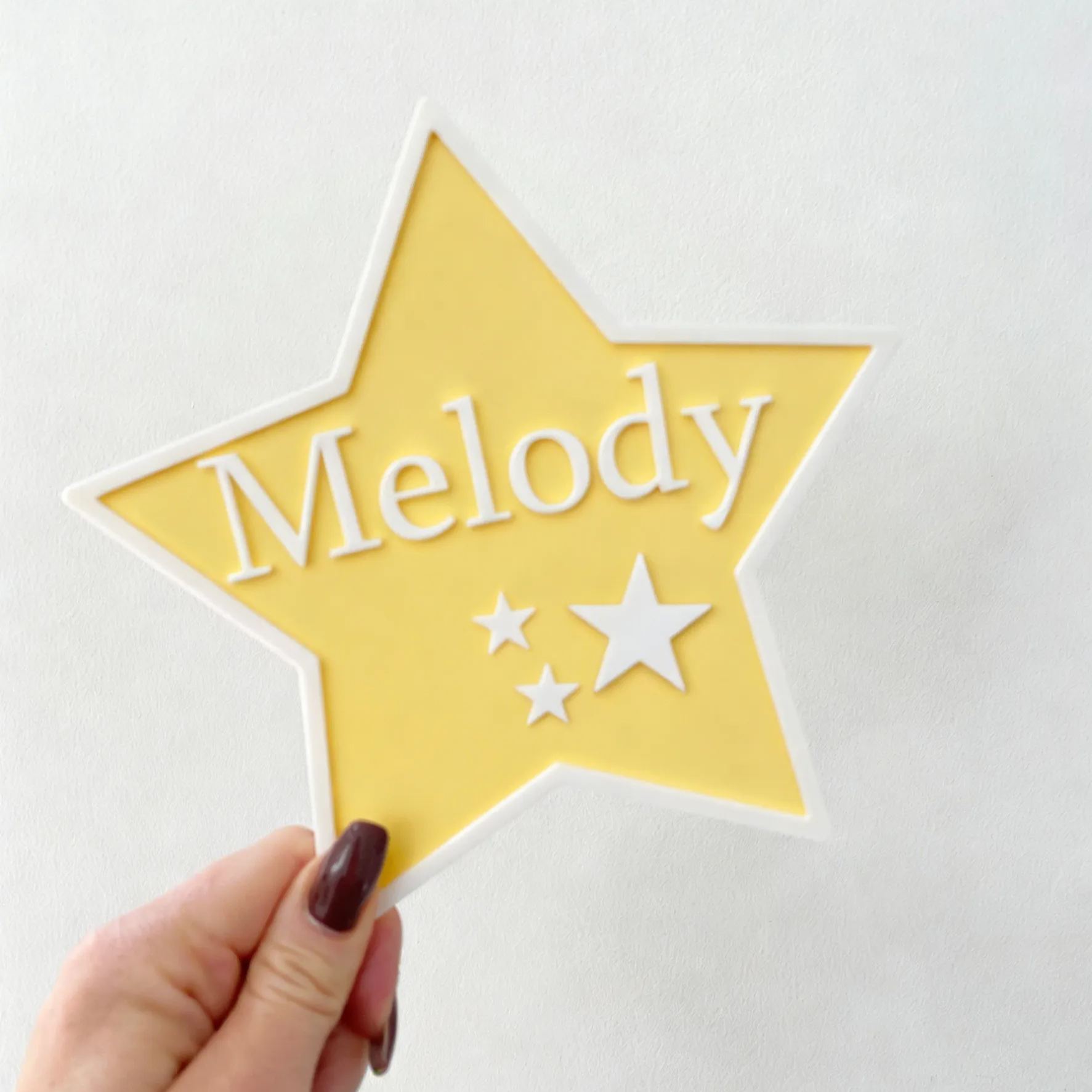 Personalized Kid's Bedroom Star Decoration Door Sign | CWBaby407