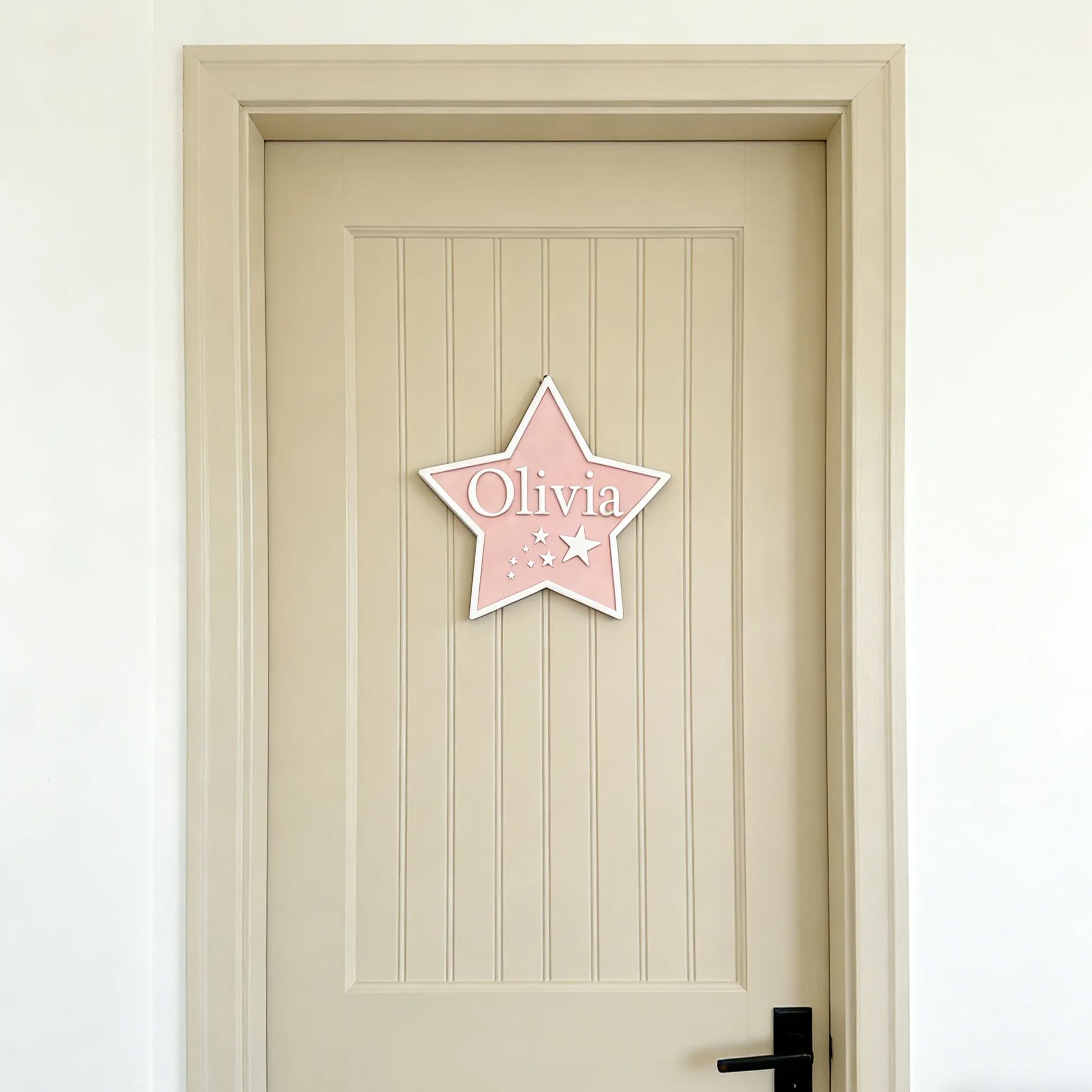 Personalized Kid's Bedroom Star Decoration Door Sign | CWBaby407