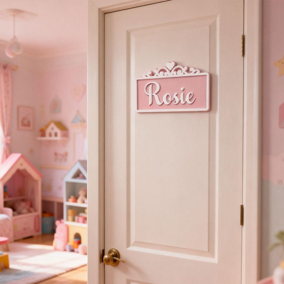 Personalized Kid's Bedroom Decoration Door Sign | CWBaby412