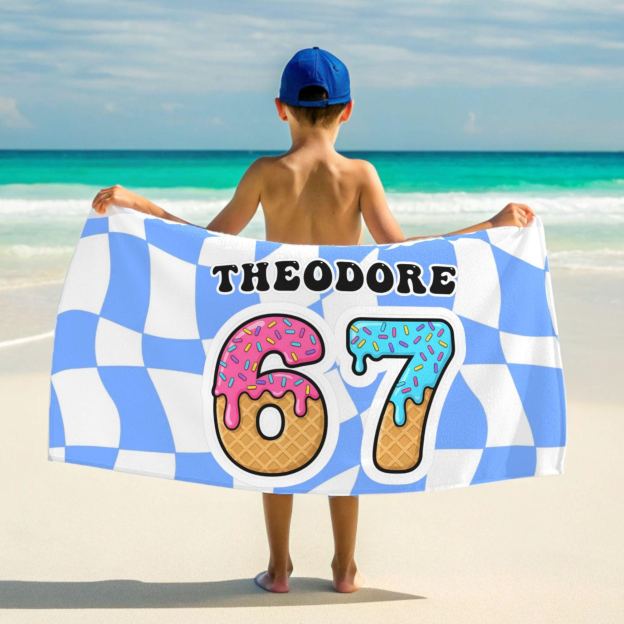 Personalized Lovely Kid Towel for Summer & Beach | CWTowel192