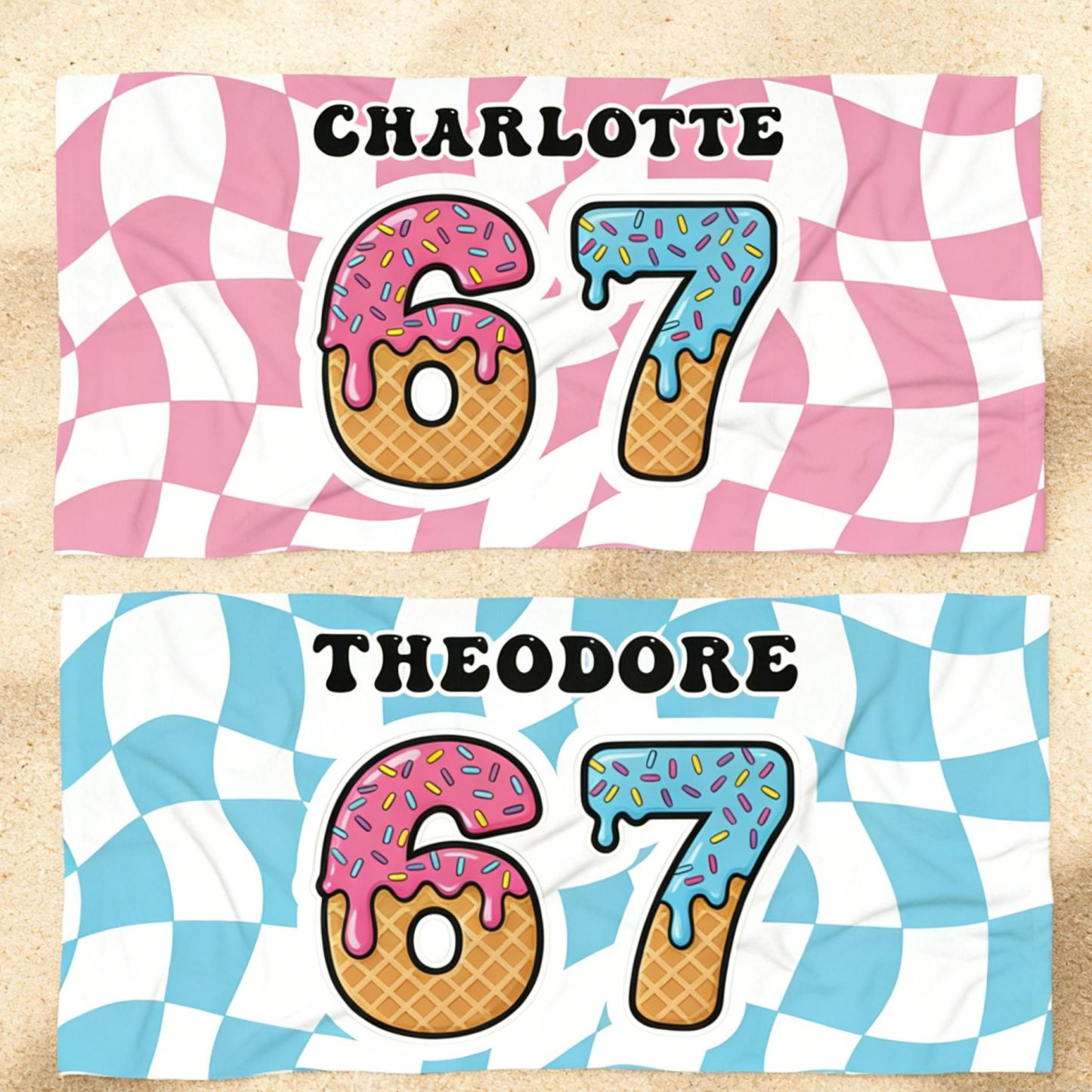 Personalized Lovely Kid Towel for Summer & Beach | CWTowel192