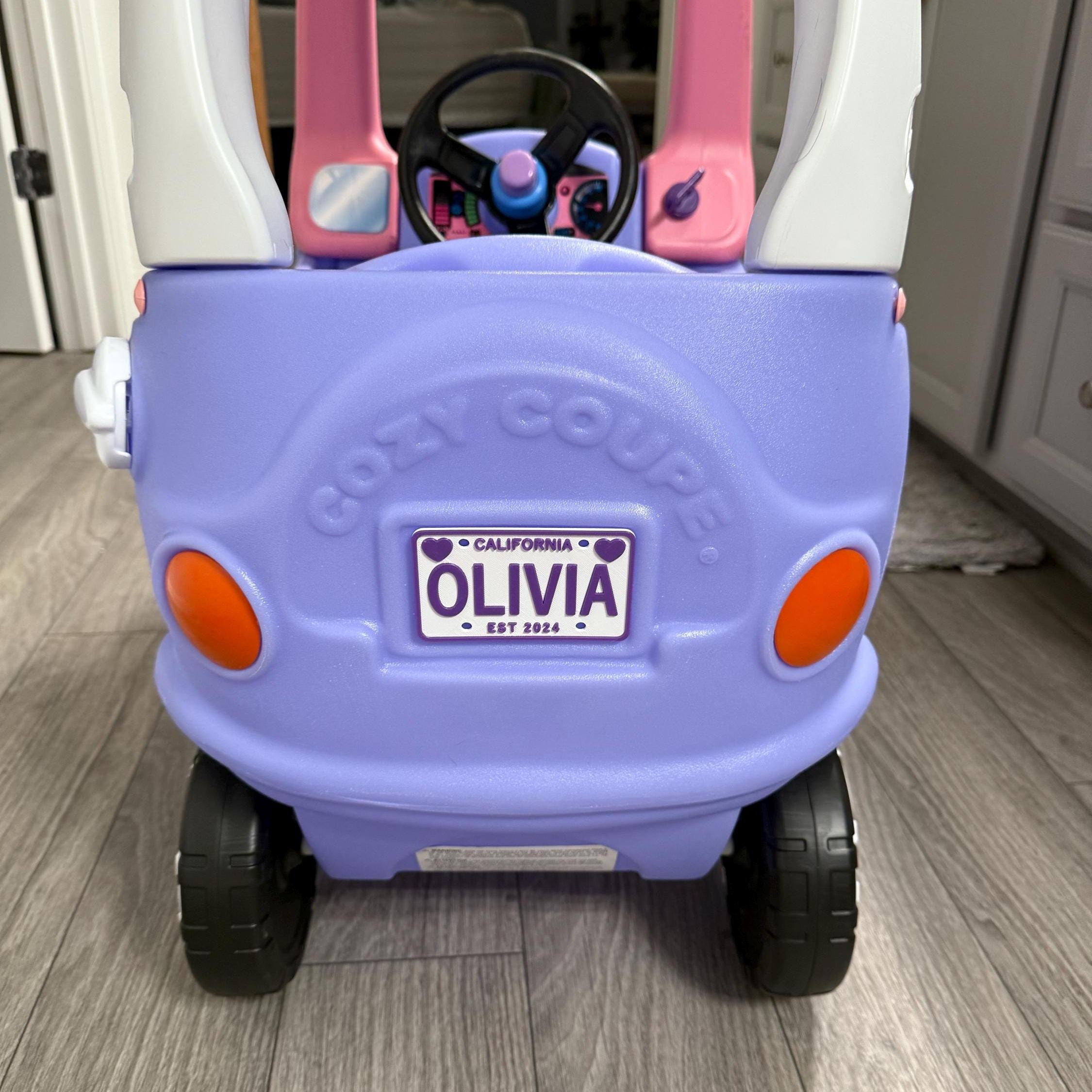Personalized License Plate Tag for Cozy Coupe Wagon Stroller | CWGift26