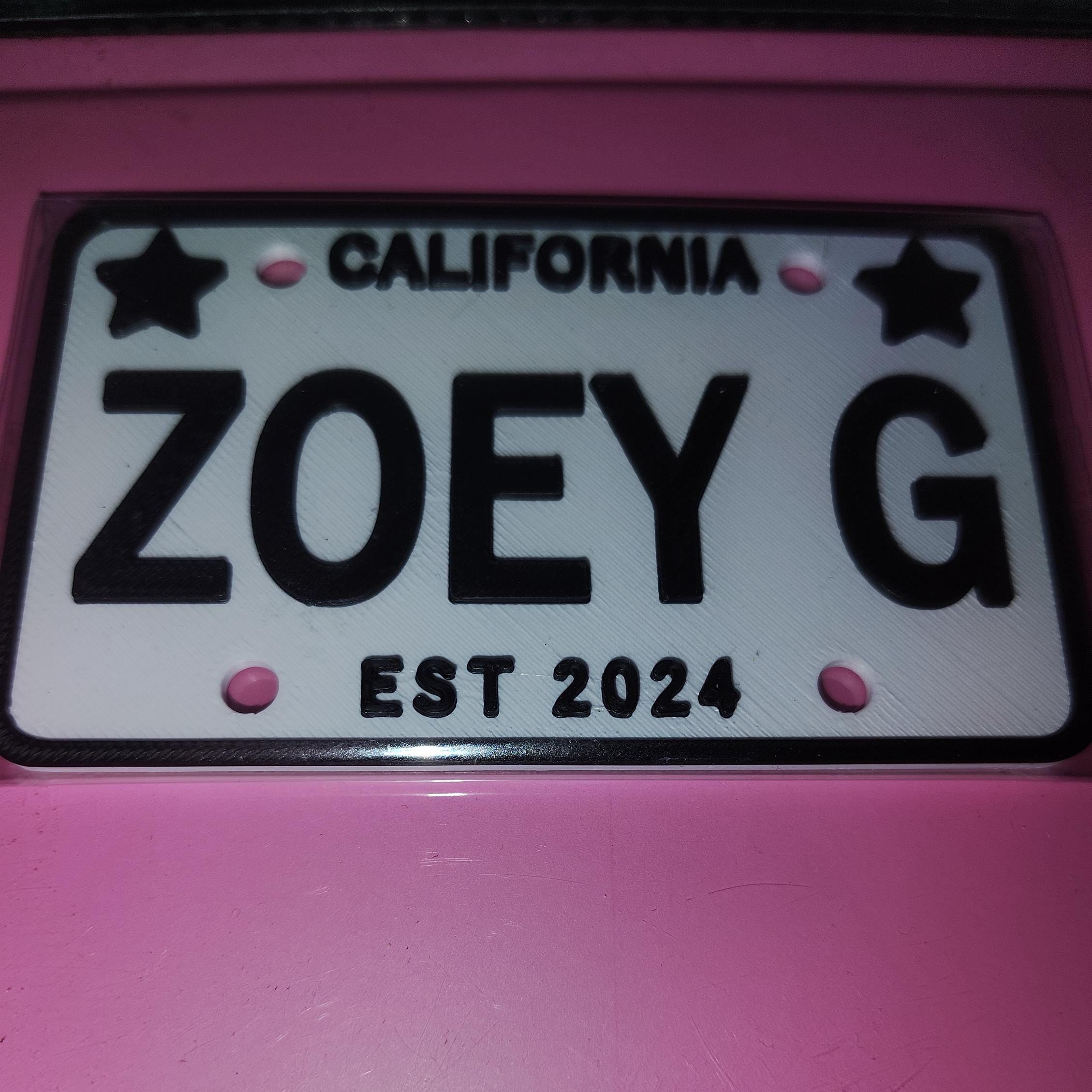 Personalized License Plate Tag for Cozy Coupe Wagon Stroller | CWGift26