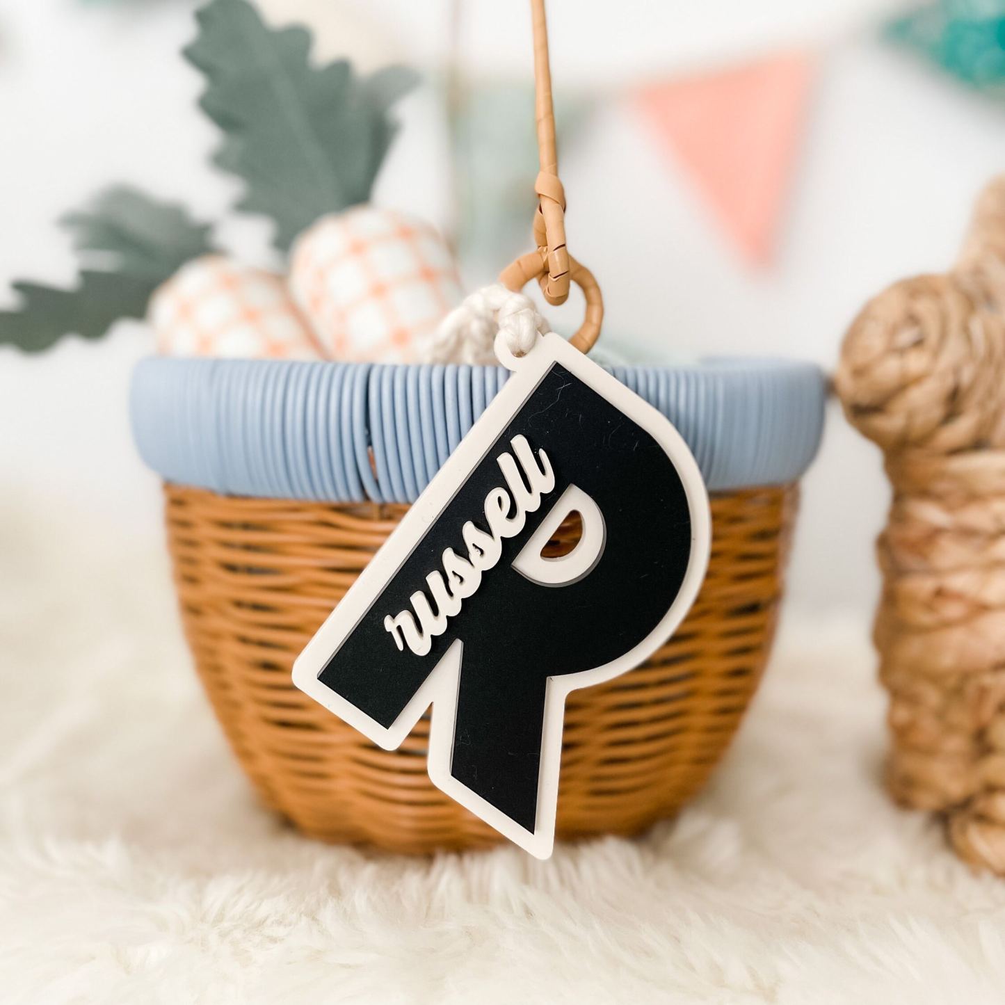 Personalized 3D Printed Bunny Easter Basket Tags | CWEaster82