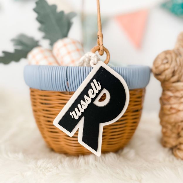 Personalized 3D Printed Bunny Easter Basket Tags | CWEaster82