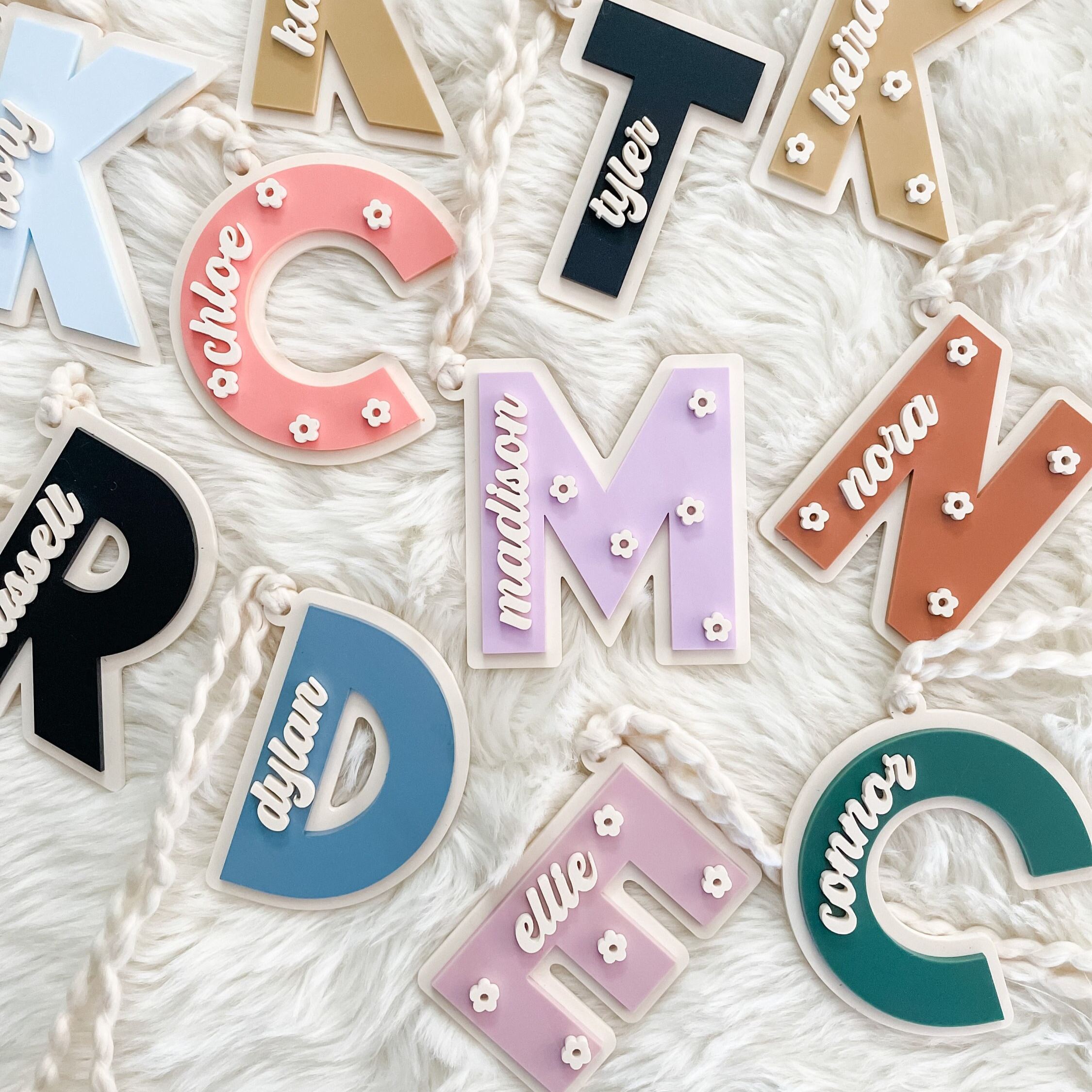 Personalized 3D Printed Bunny Easter Basket Tags | CWEaster82