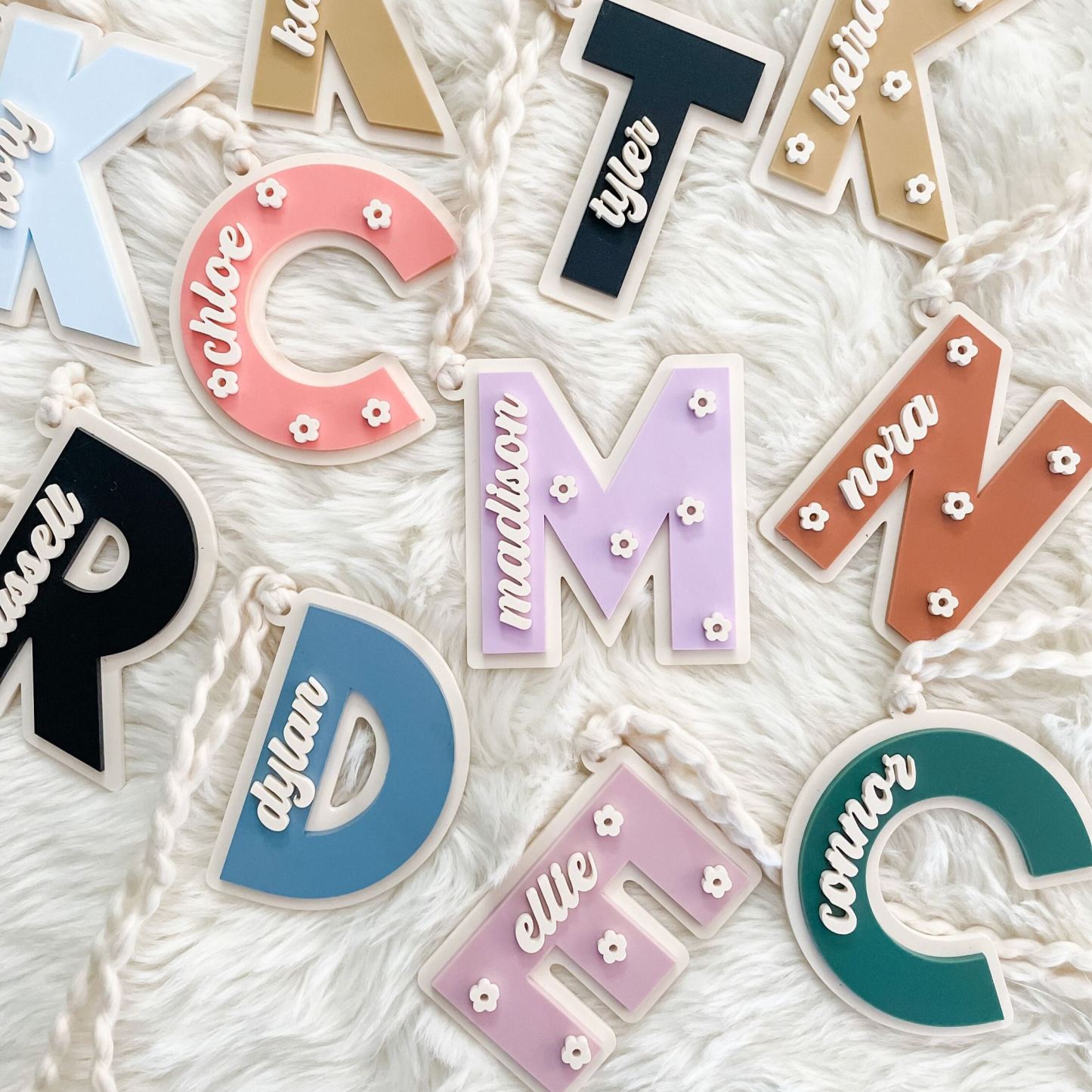 Personalized 3D Printed Bunny Easter Basket Tags | CWEaster82