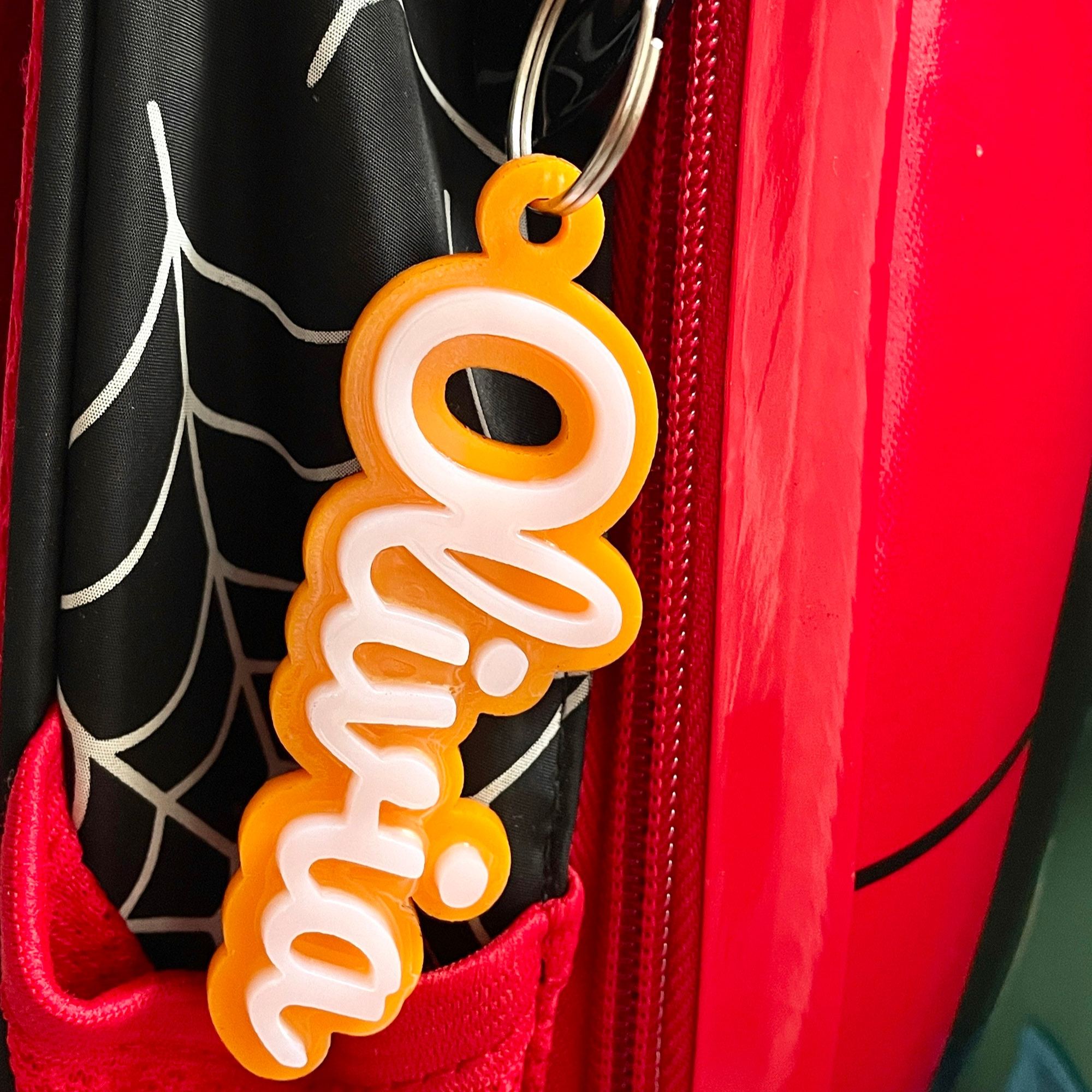 Personalized 3D Printed Name Keychains Backpack Tag | CWGift27