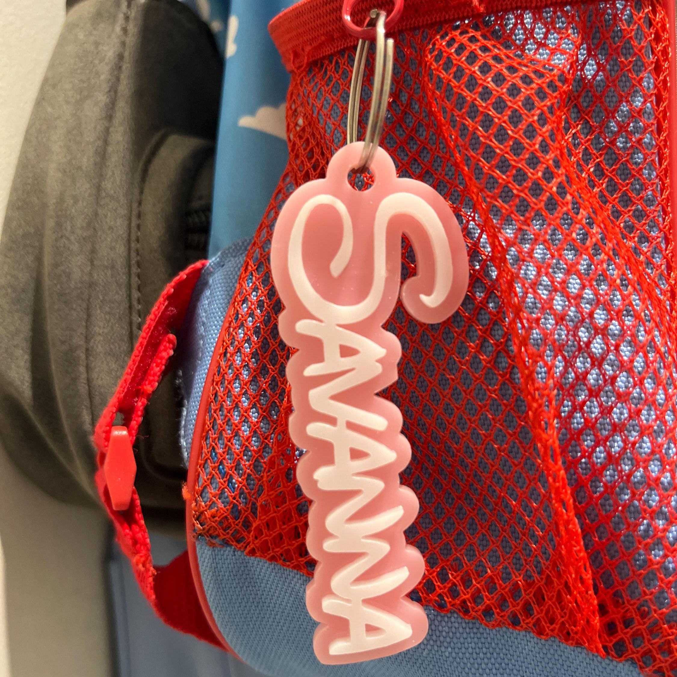 Personalized 3D Printed Name Keychains Backpack Tag | CWGift27