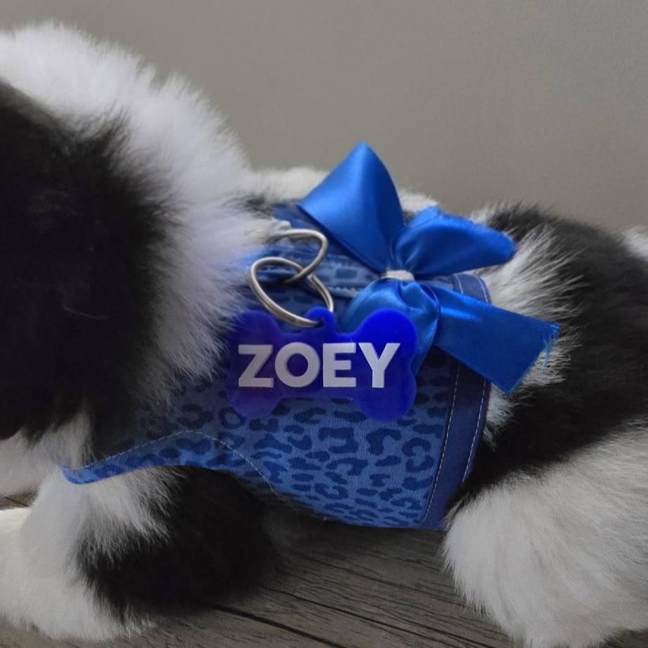 Personalized 3D Printed Bone-Shaped Dog ID Tag | BKPet401