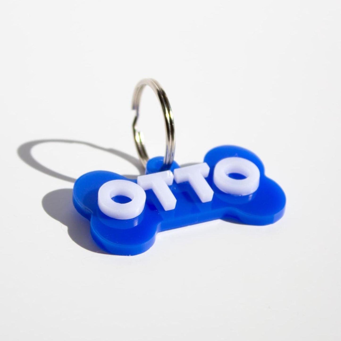 Personalized 3D Printed Bone-Shaped Dog ID Tag | BKPet401