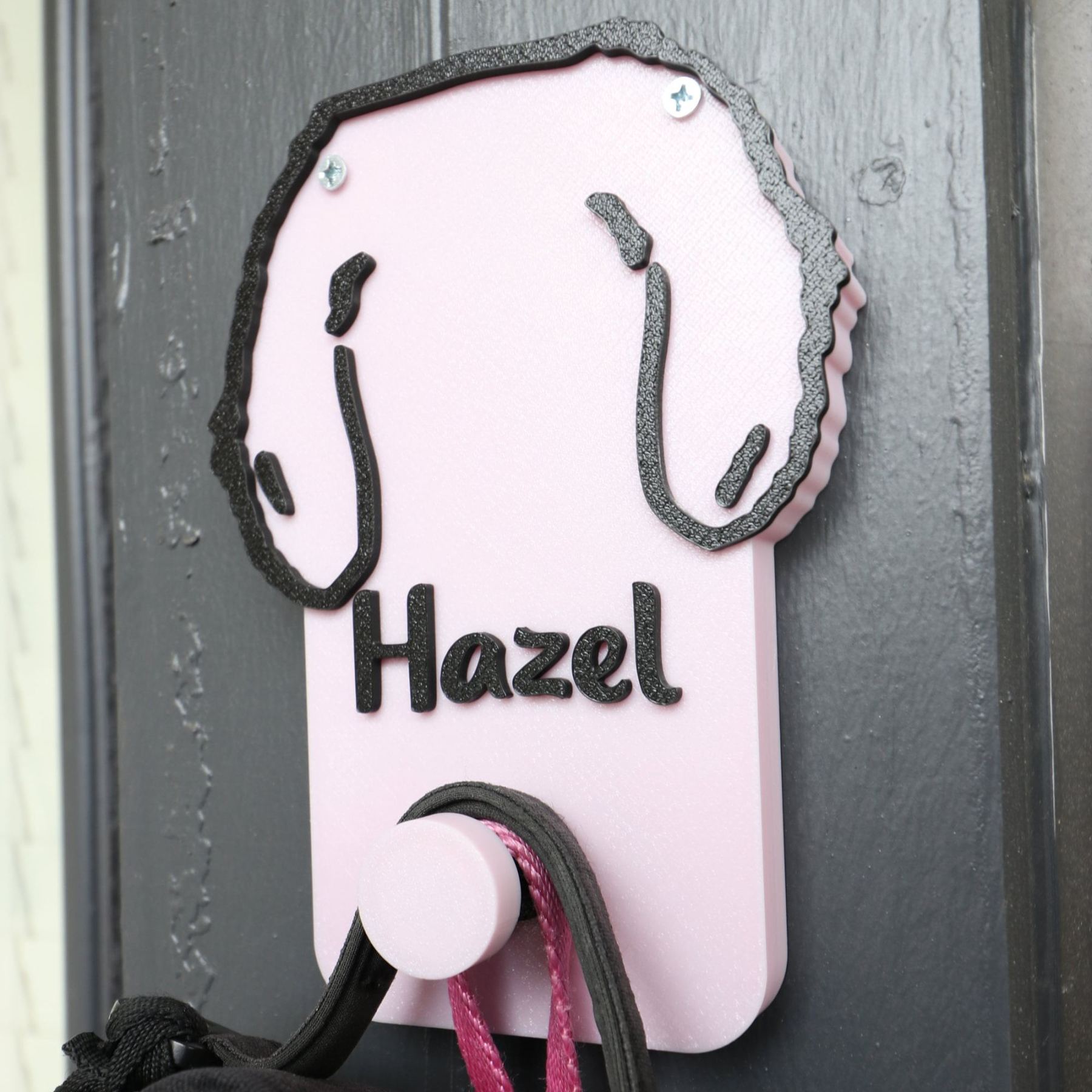 Personalized Leash & Collar Hanger Dog Leash Hanger for Wall | BKPet402