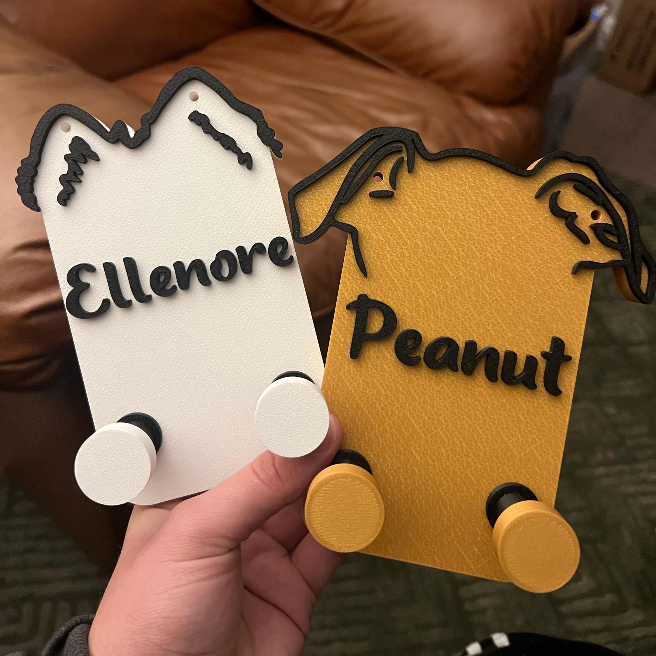 Personalized Leash & Collar Hanger Dog Leash Hanger for Wall | BKPet402