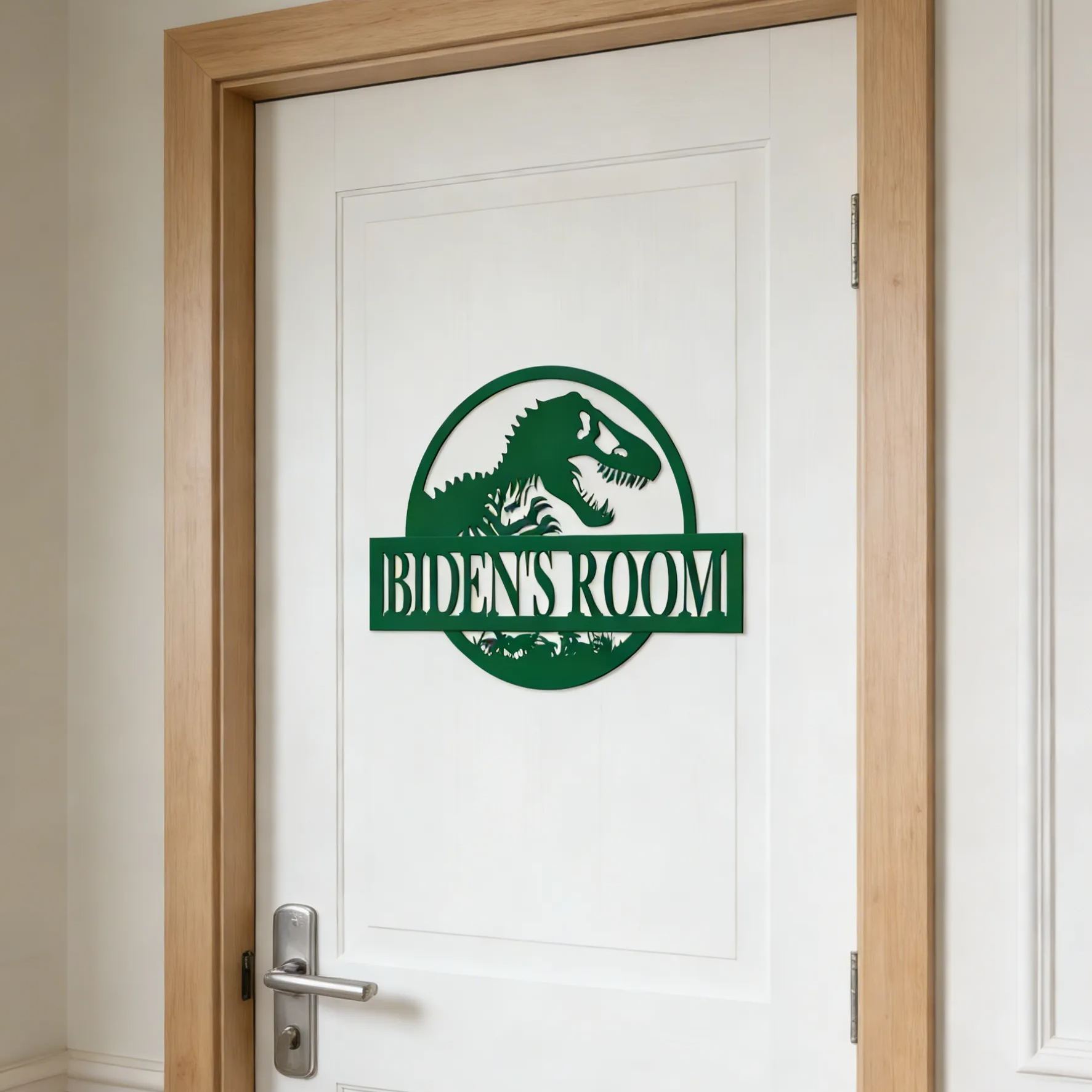 Personalized Kid's Bedroom Dinosaur Door Sign | CWBaby408