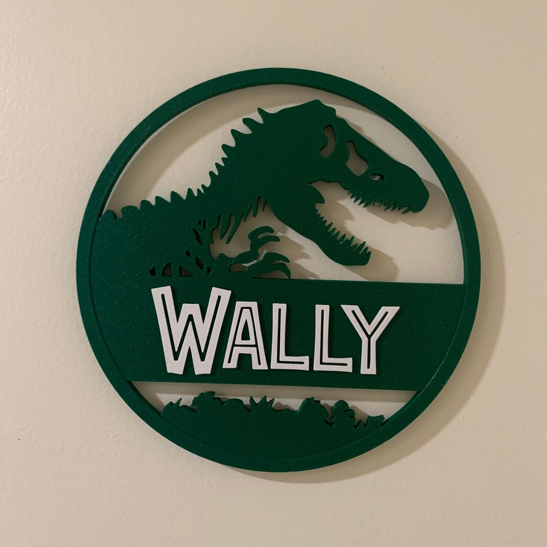 Personalized Kid's Bedroom Dinosaur Door Sign | CWBaby423