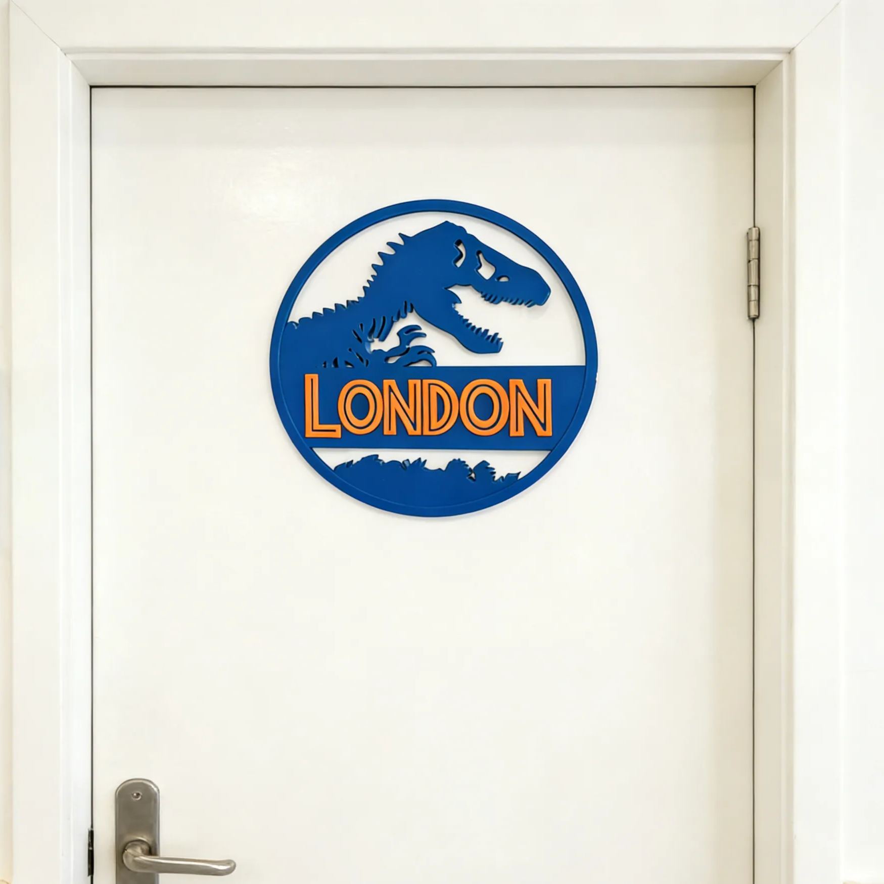 Personalized Kid's Bedroom Dinosaur Door Sign | CWBaby423